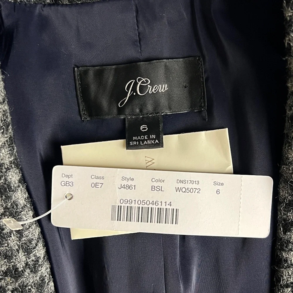 J. Crew Parke Wool Blazer in Houndstooth - NWT sz 6
